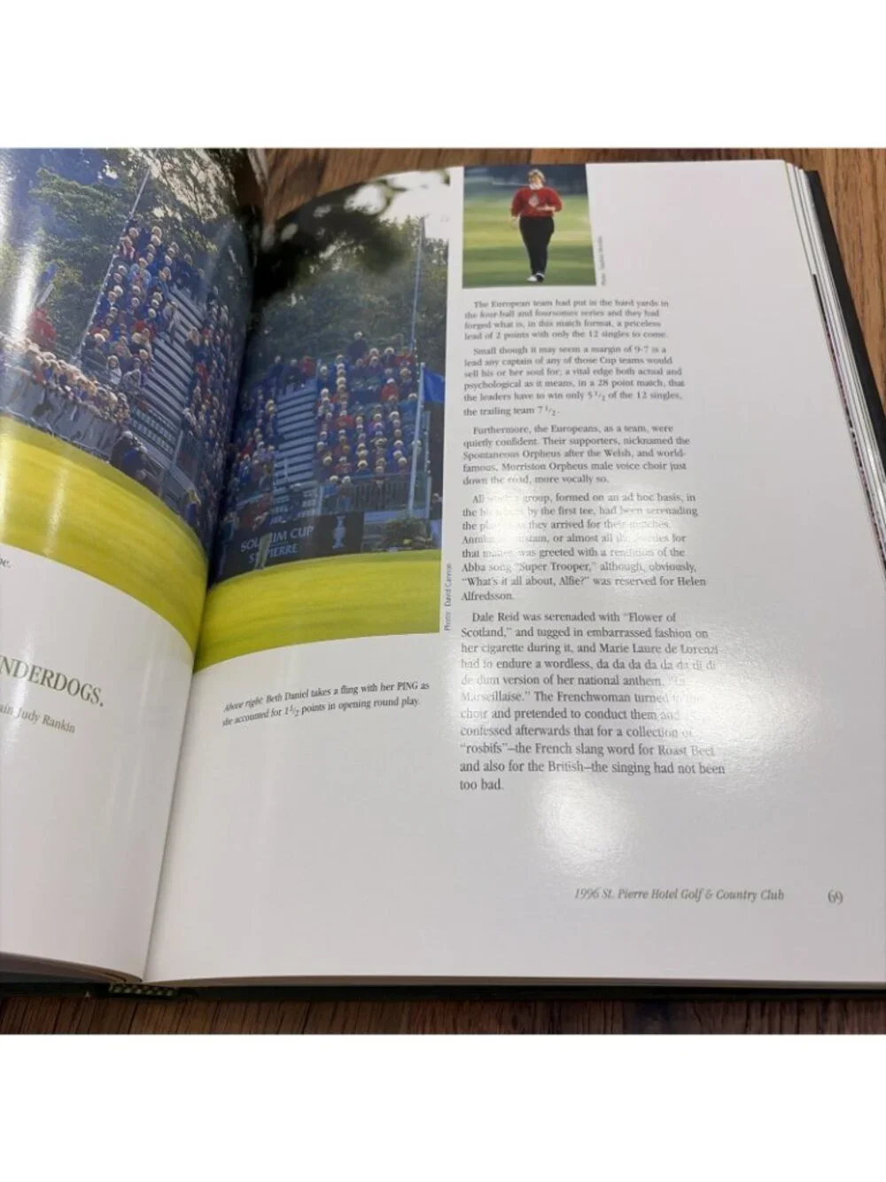 Solheim Cup Hardcover Golf Book Published by Ping Bob Cantin 2005